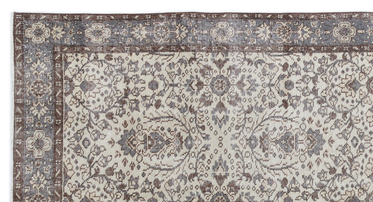 Tausa - Vintage Floral Rug - 5'1 X 9'5