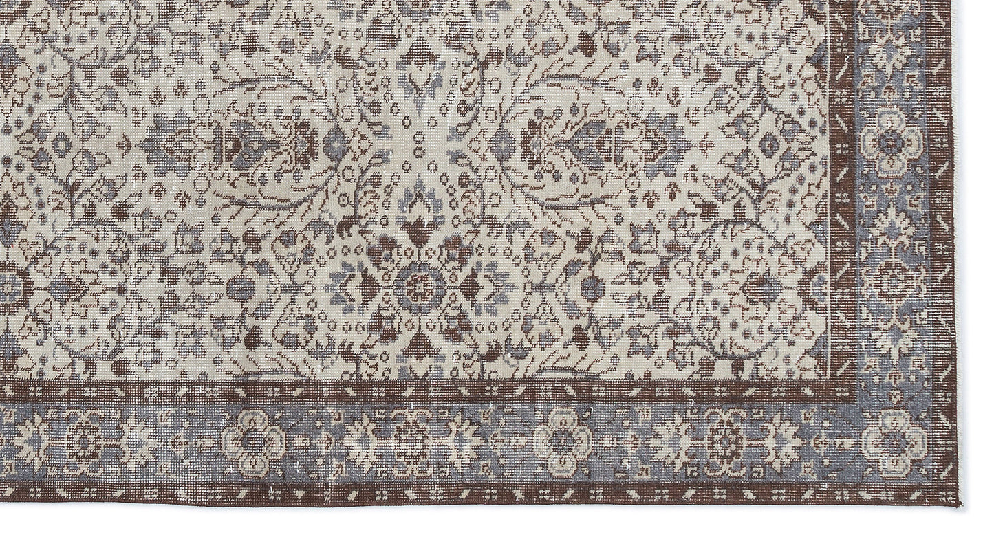 Tausa - Vintage Floral Rug - 5'1 X 9'5
