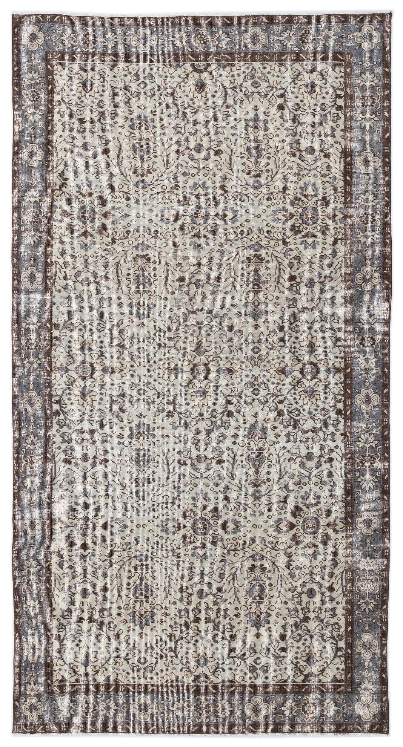 Tausa - Vintage Floral Rug - 5'1 X 9'5