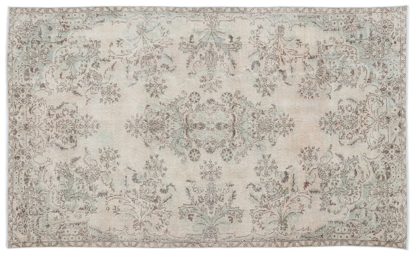Porina - Vintage Medallion Rug - 5'6 X 9'3