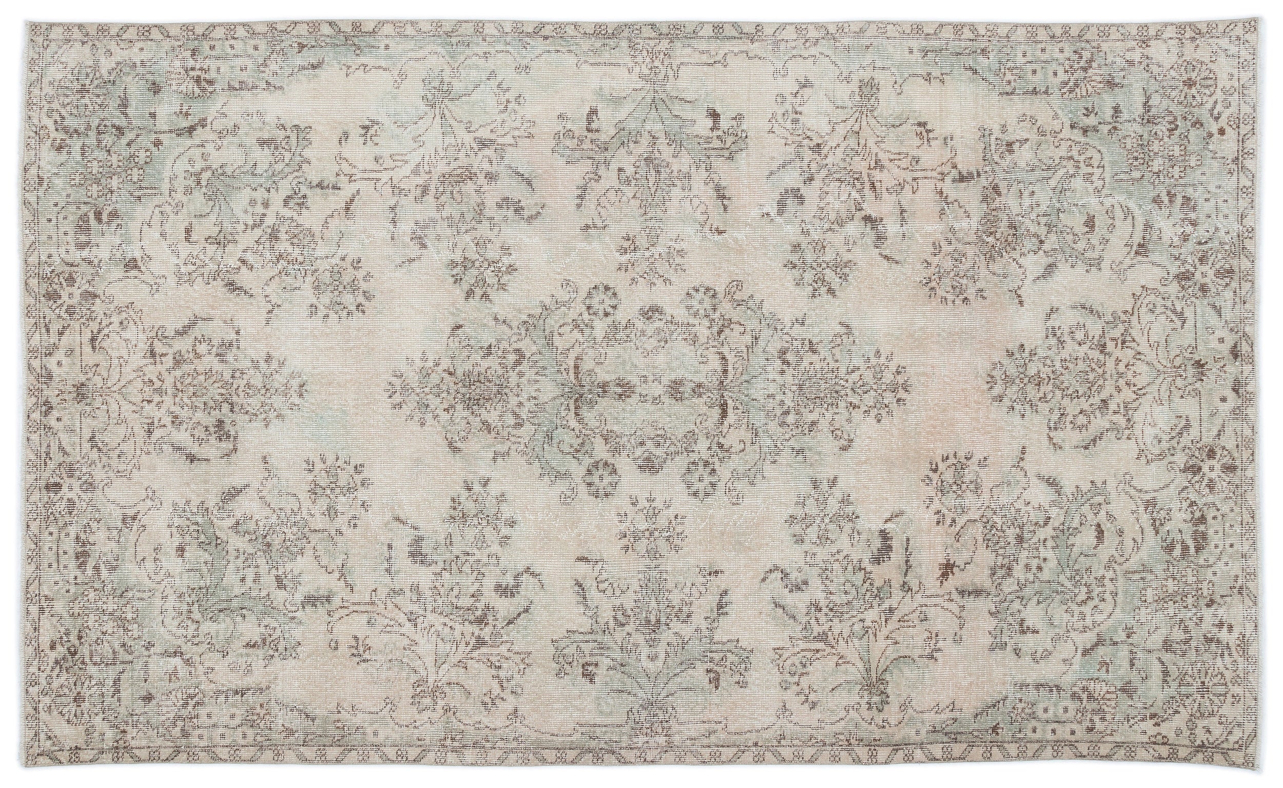 Porina - Vintage Medallion Rug - 5'6 X 9'3