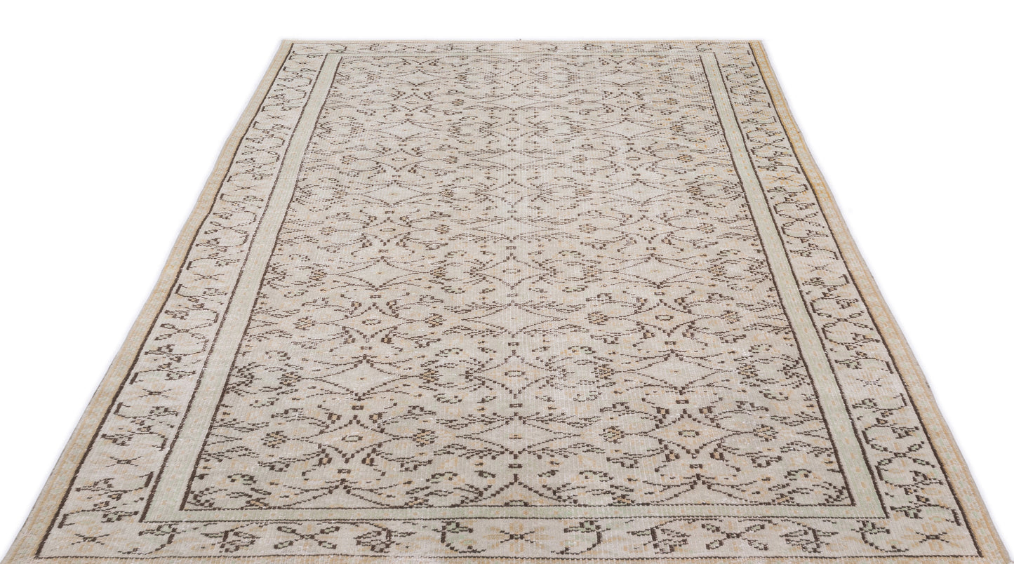 Grova - Vintage Floral Rug - 5'4 X 8'4