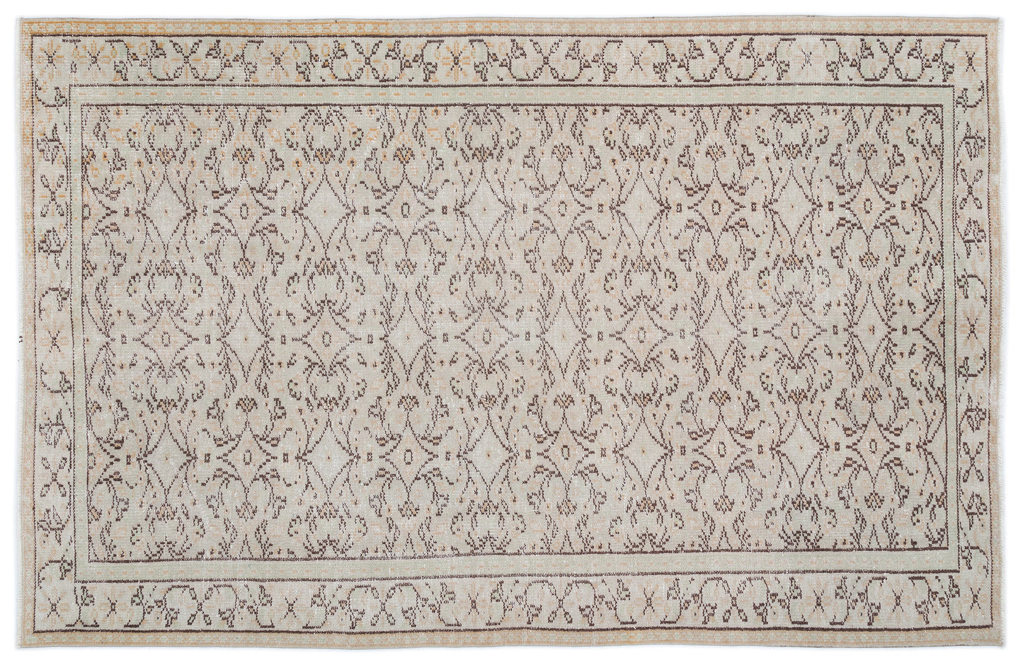 Grova - Vintage Floral Rug - 5'4 X 8'4