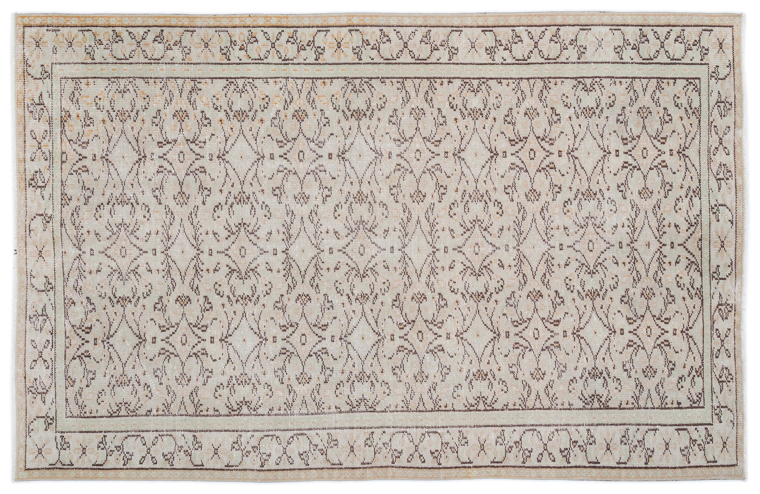 Grova - Vintage Floral Rug - 5'4 X 8'4