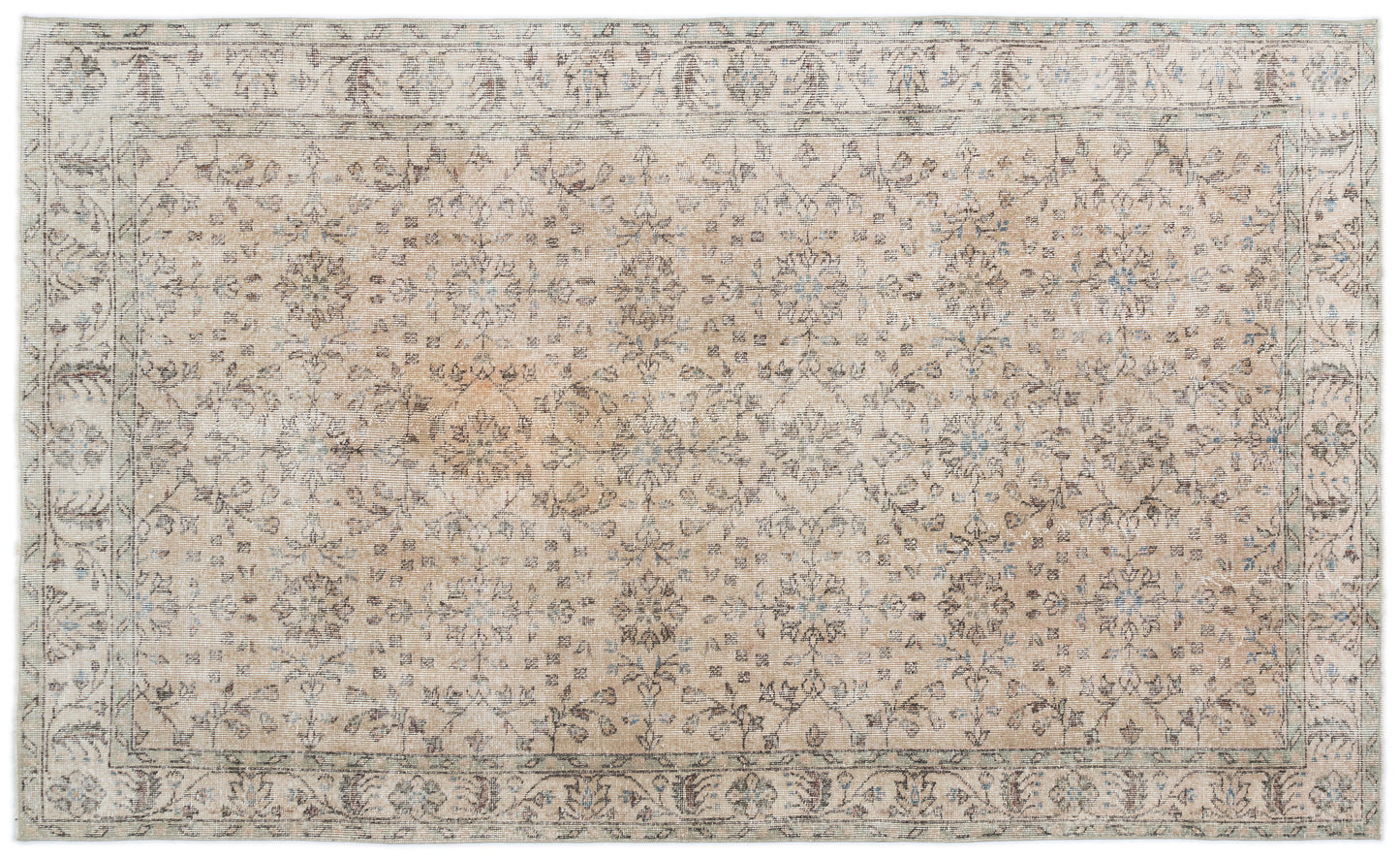 Pisoan - Vintage Floral Rug - 5'5 X 9'1