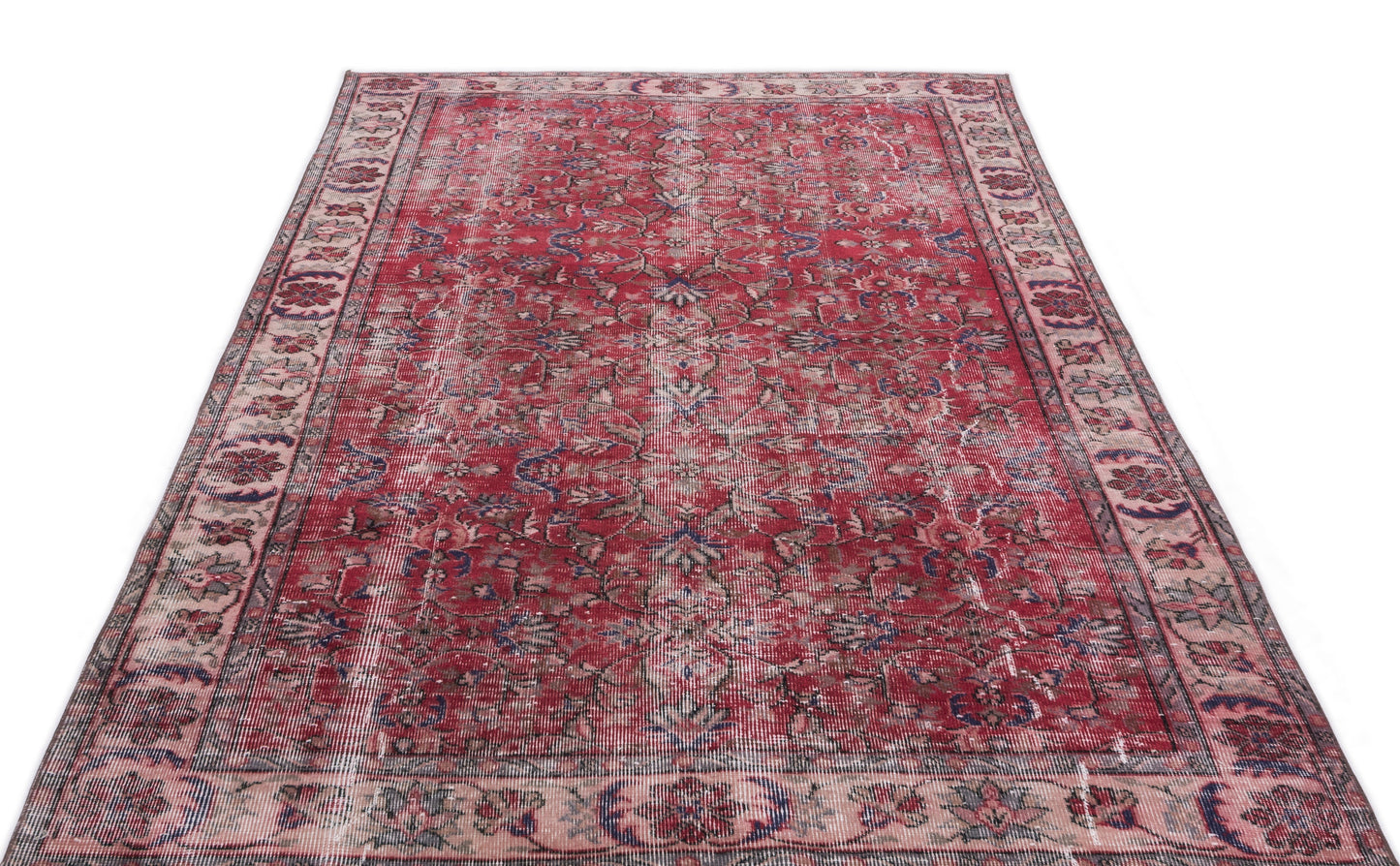 Pazoor - Vintage Floral Rug - 5'1 X 8'9