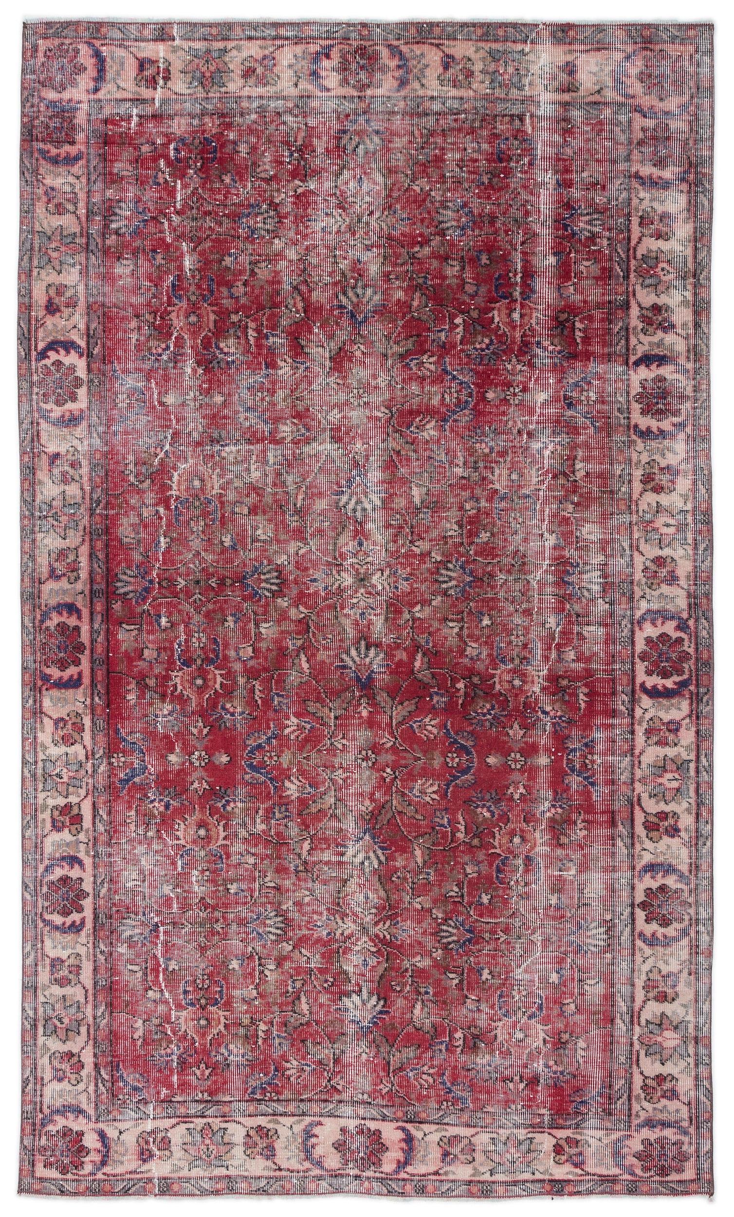 Pazoor - Vintage Floral Rug - 5'1 X 8'9