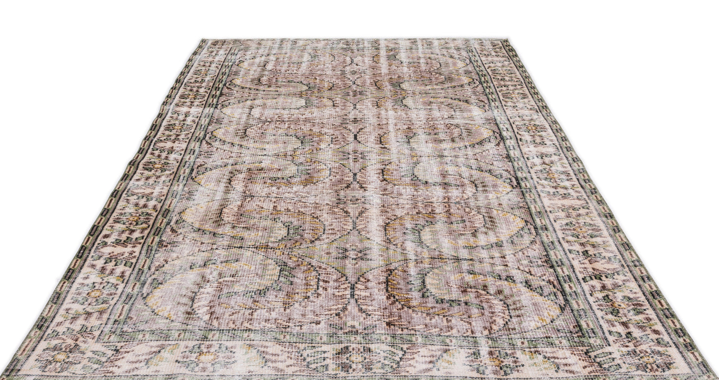 Cimaas - Vintage Floral Rug - 6'1 X 9'0