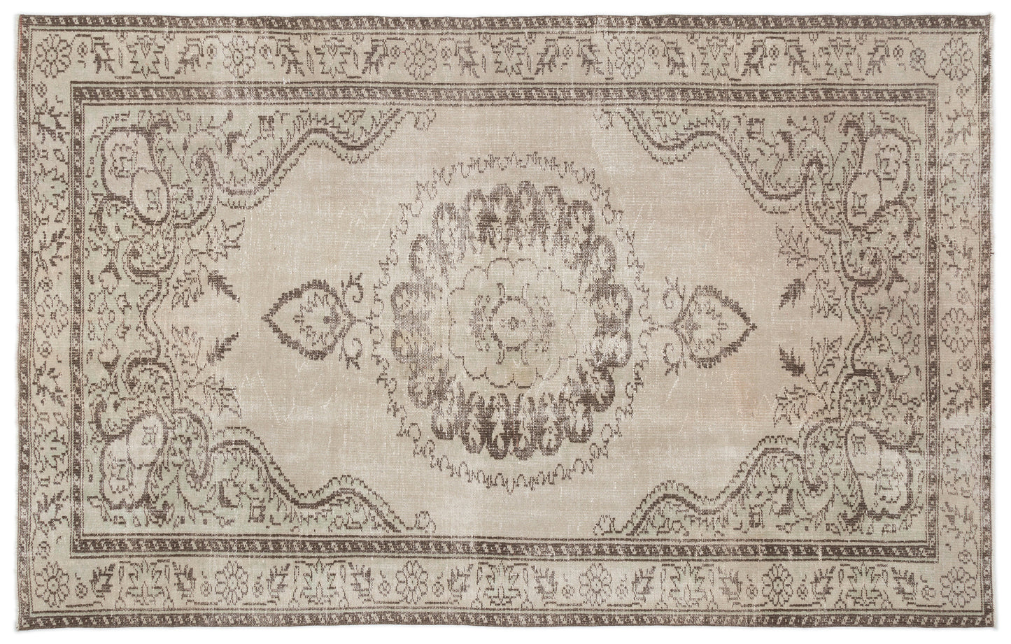 Ziotoya - Vintage Medallion Rug - 5'10 X 9'5