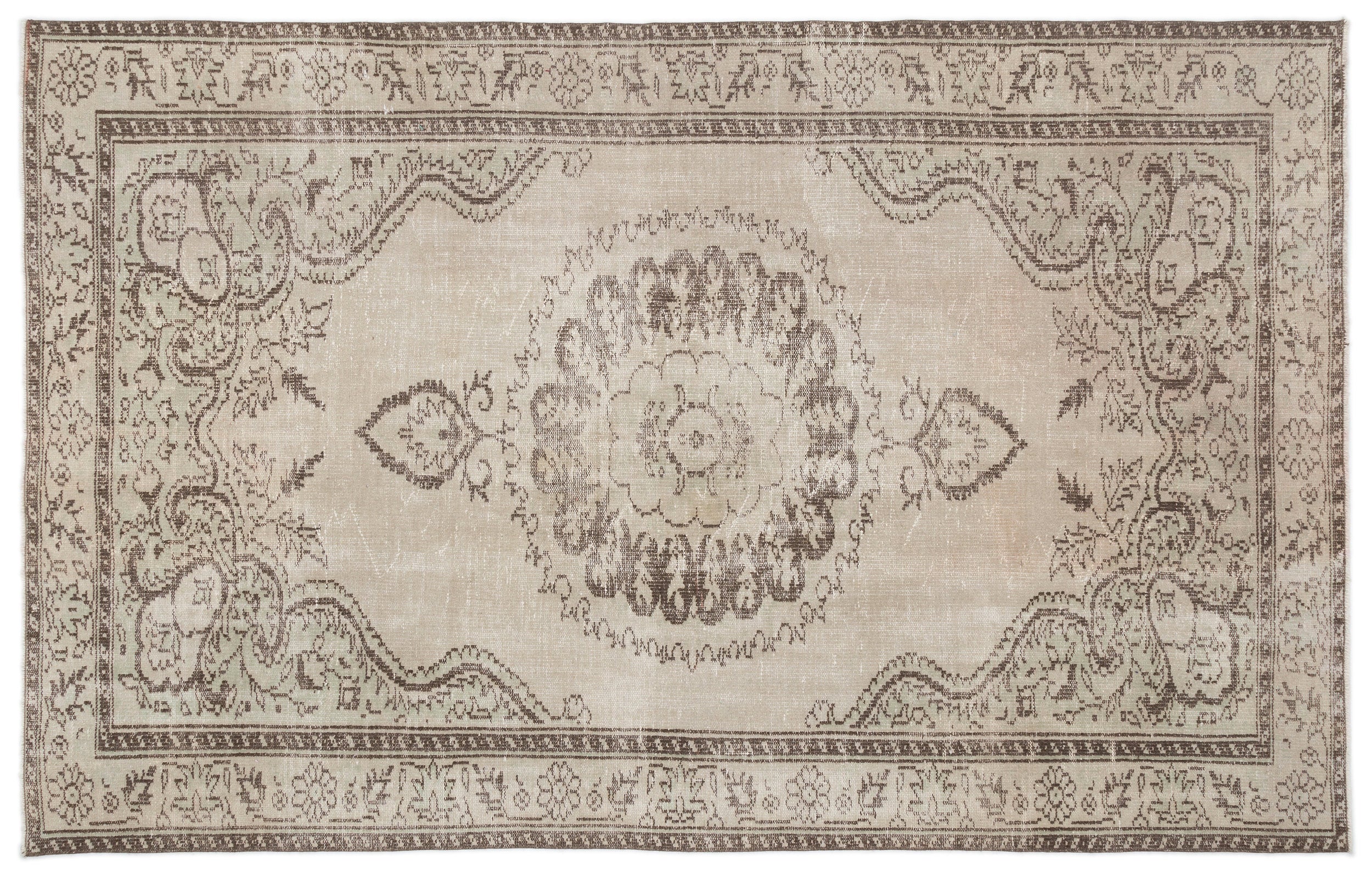 Ziotoya - Vintage Medallion Rug - 5'10 X 9'5