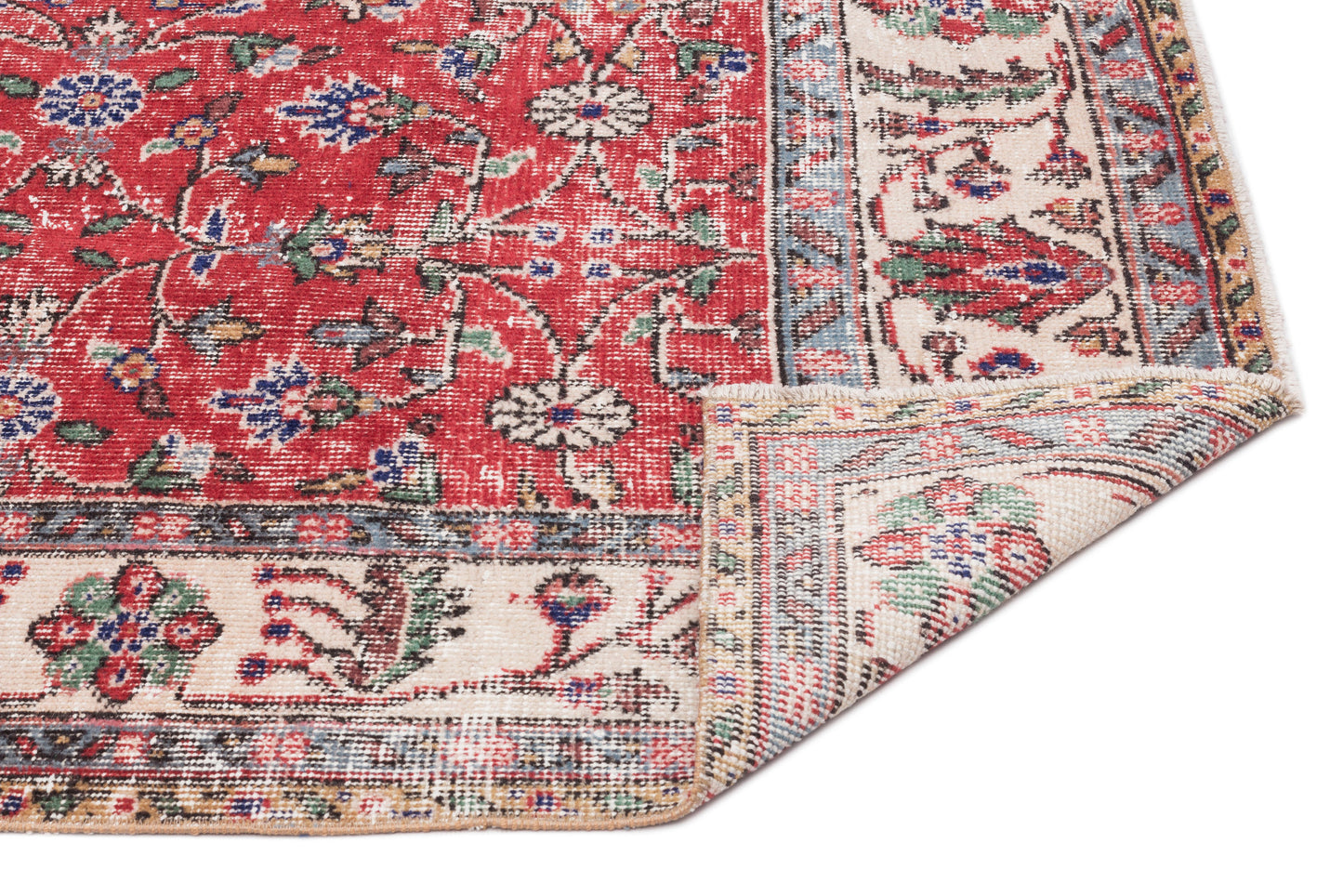 Lokona - Vintage Floral Rug - 4'10 X 8'8