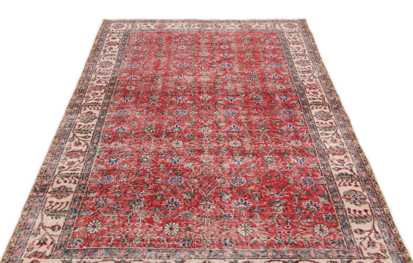 Lokona - Vintage Floral Rug - 4'10 X 8'8
