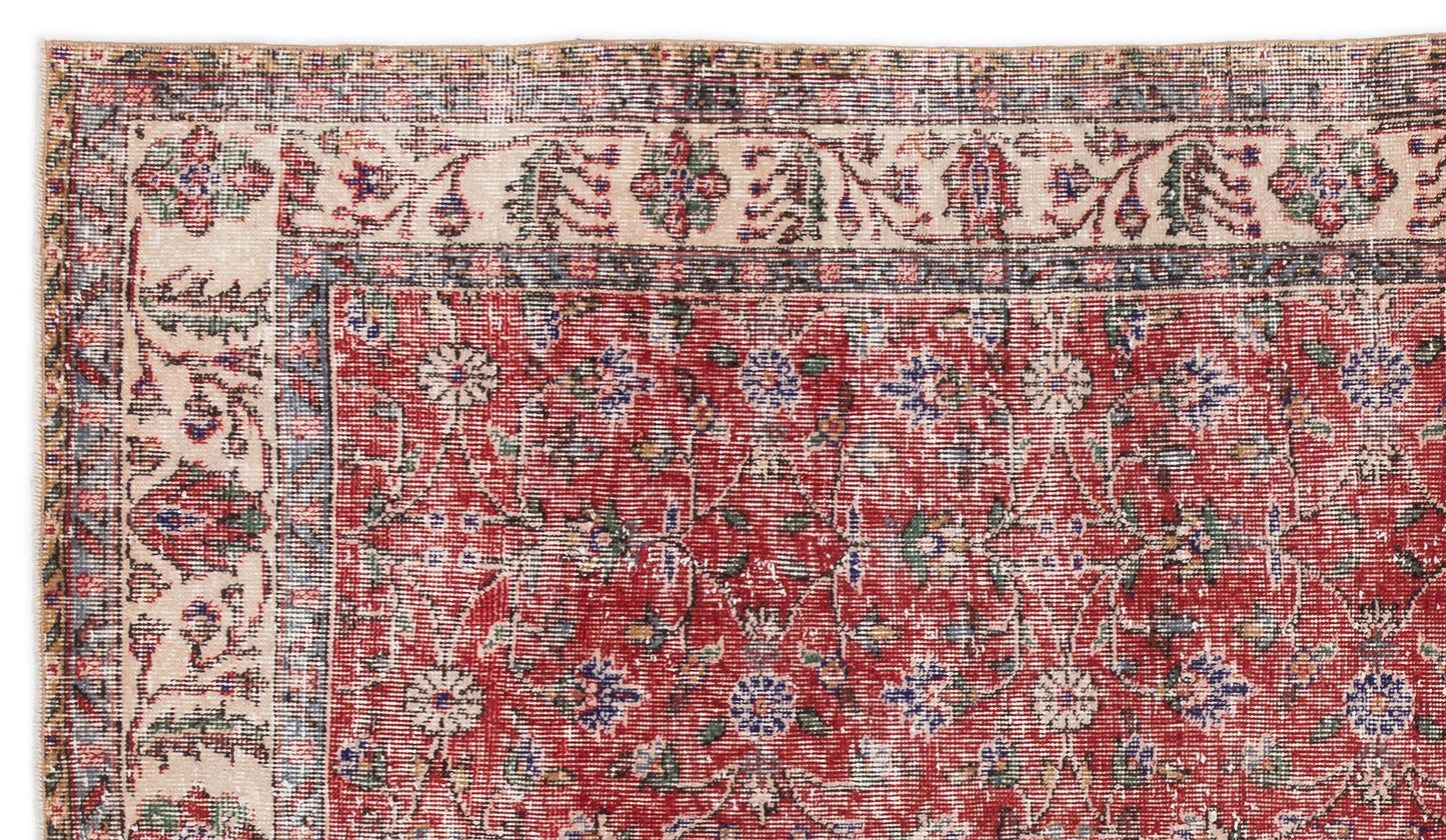 Lokona - Vintage Floral Rug - 4'10 X 8'8