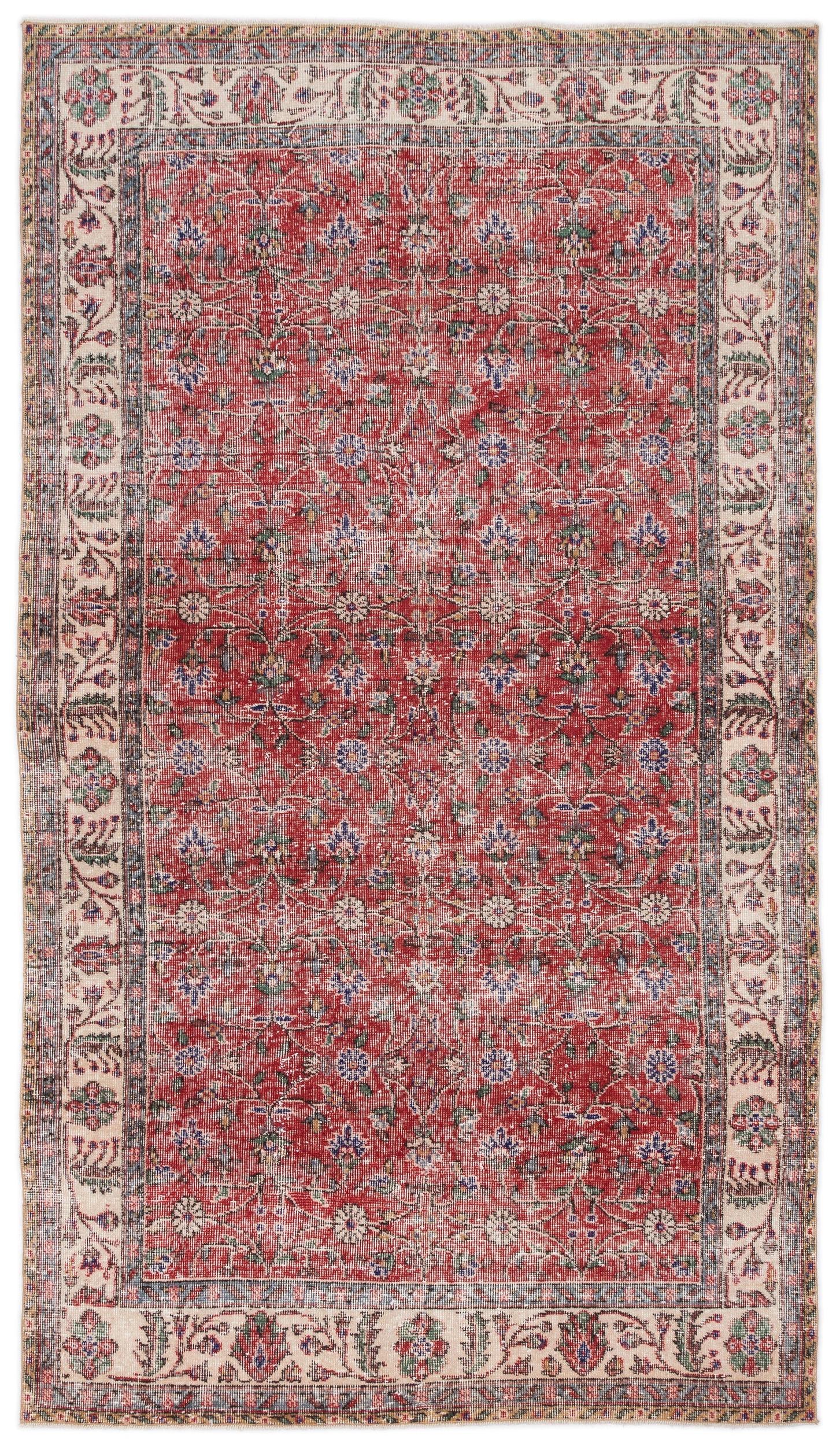 Lokona - Vintage Floral Rug - 4'10 X 8'8