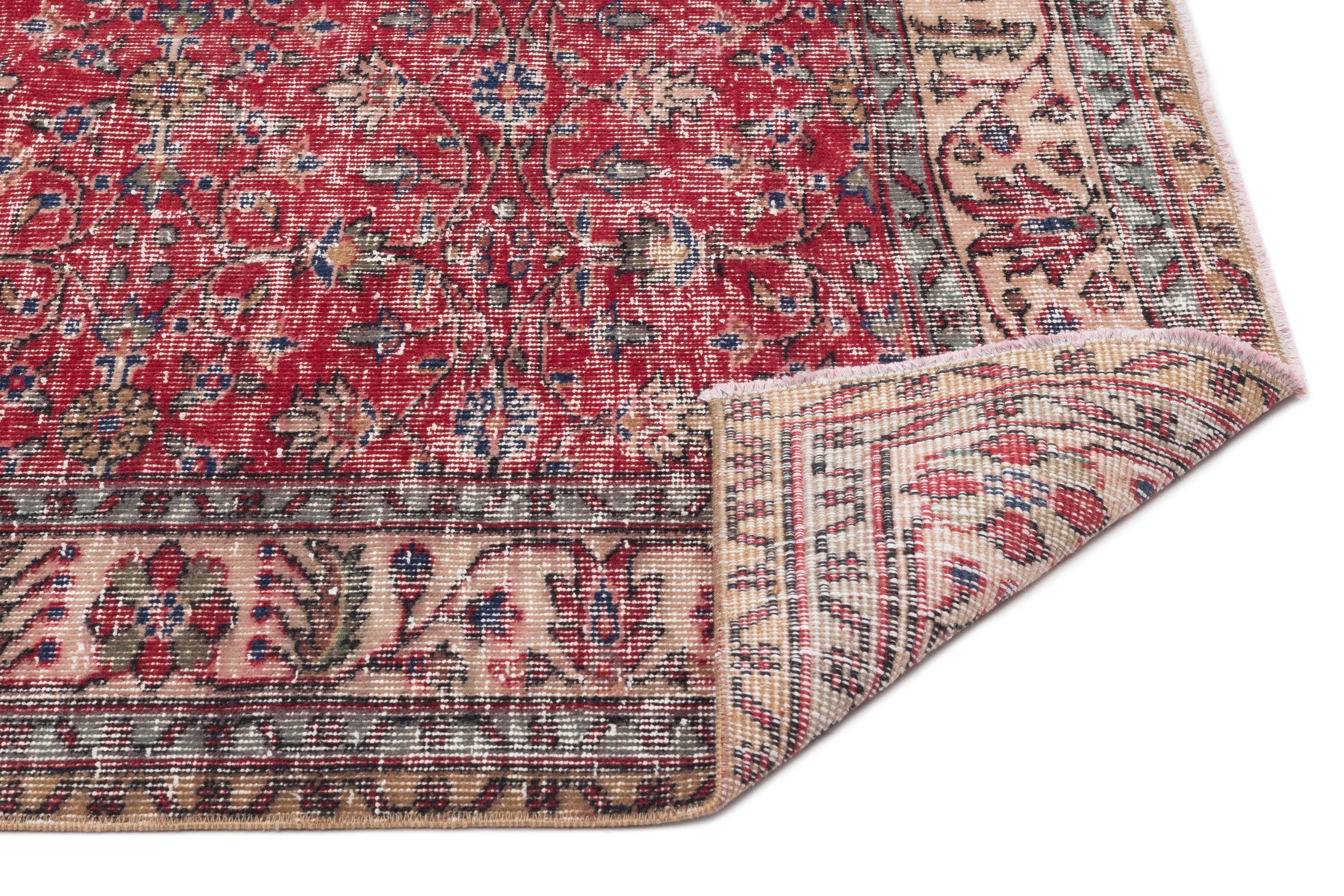 Clunasa - Vintage Floral Rug - 5'5 X 9'3
