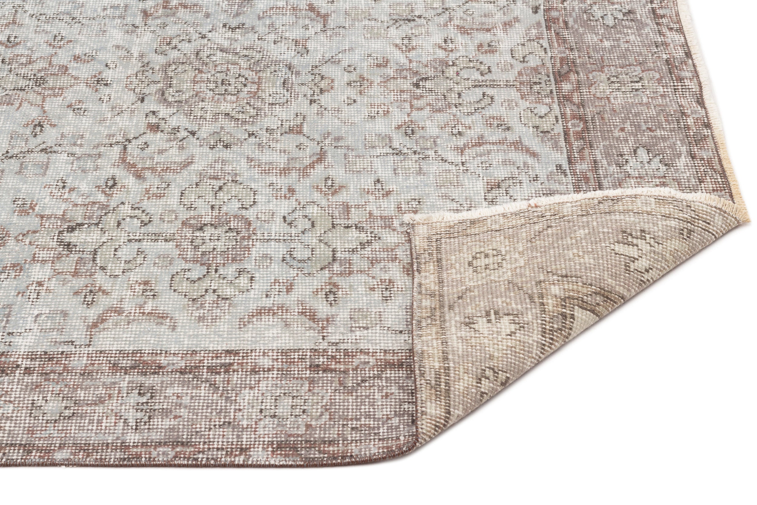 Kadais - Vintage Floral Rug - 3'9 X 6'11