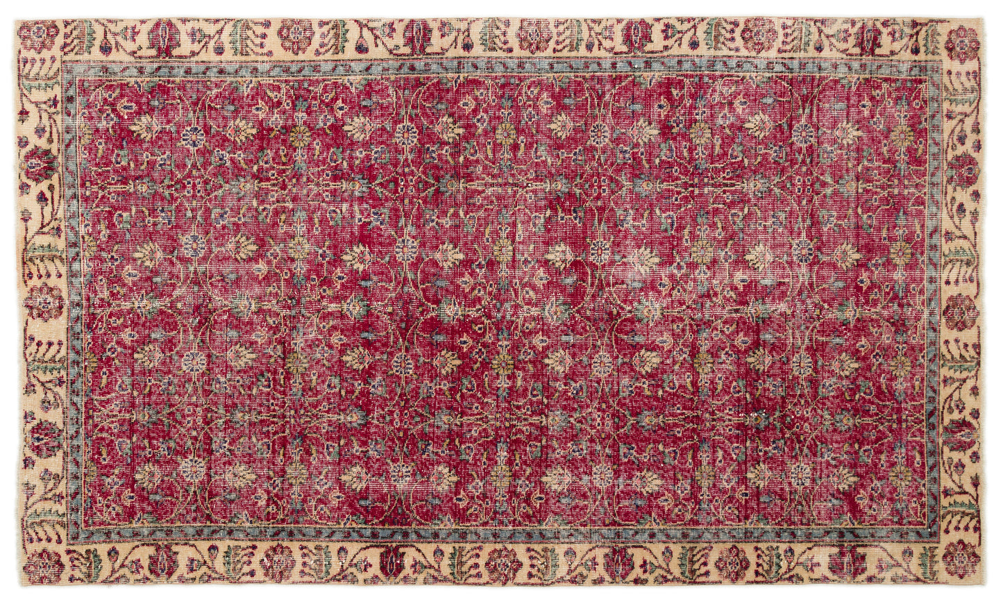 Peunoyn - Vintage Floral Rug - 5'3 X 9'0