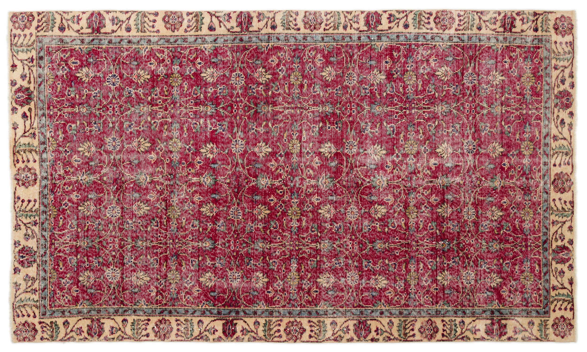 Peunoyn - Vintage Floral Rug - 5'3 X 9'0