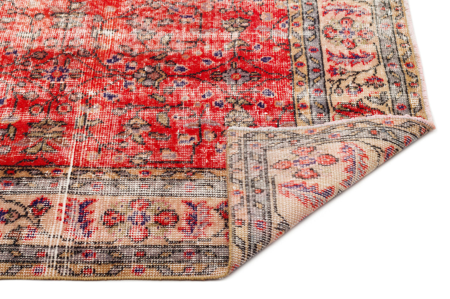 Slemiva - Vintage Distressed Rug - 5'4 X 8'7