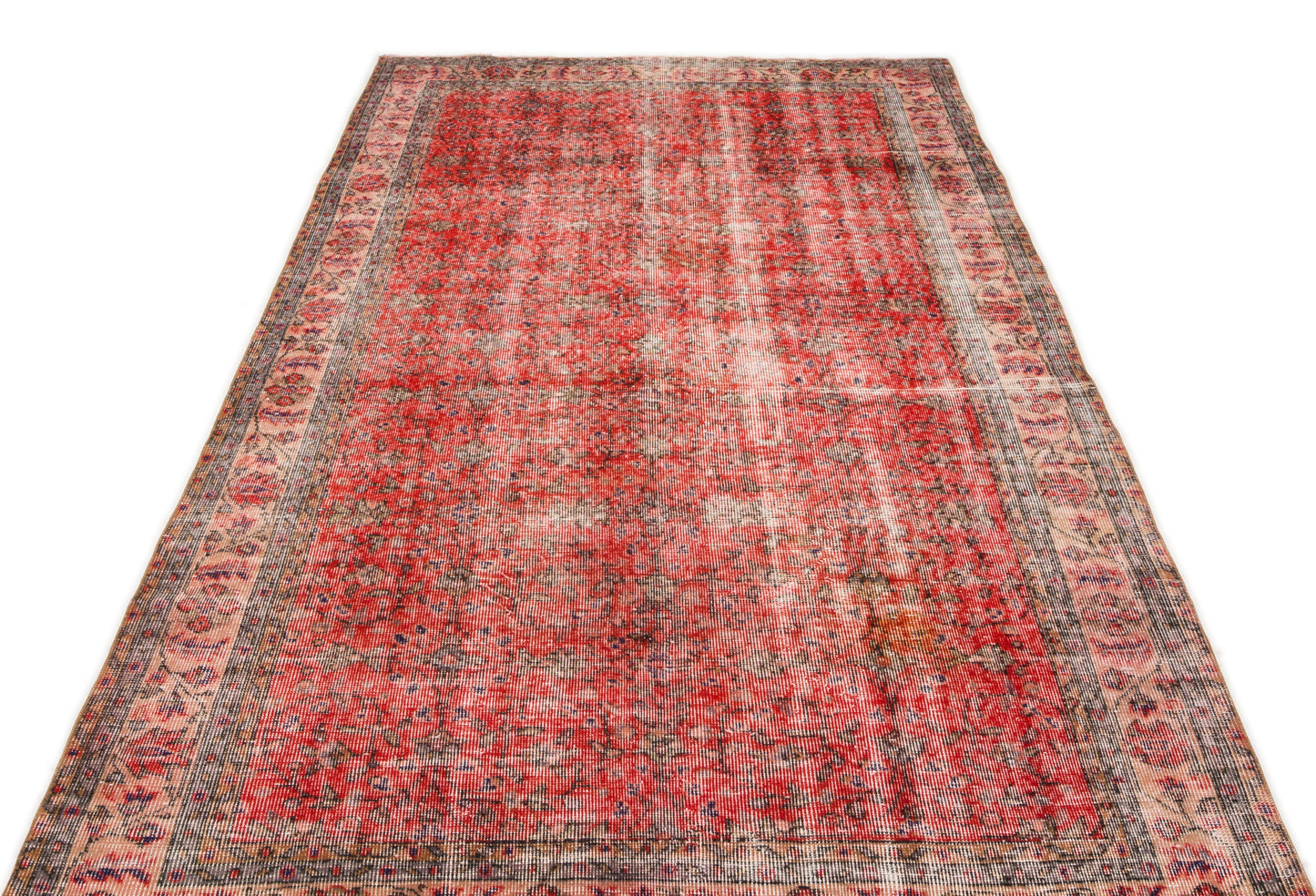 Slemiva - Vintage Distressed Rug - 5'4 X 8'7