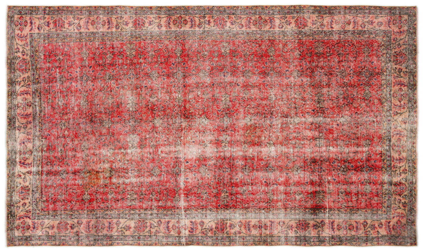 Slemiva - Vintage Distressed Rug - 5'4 X 8'7