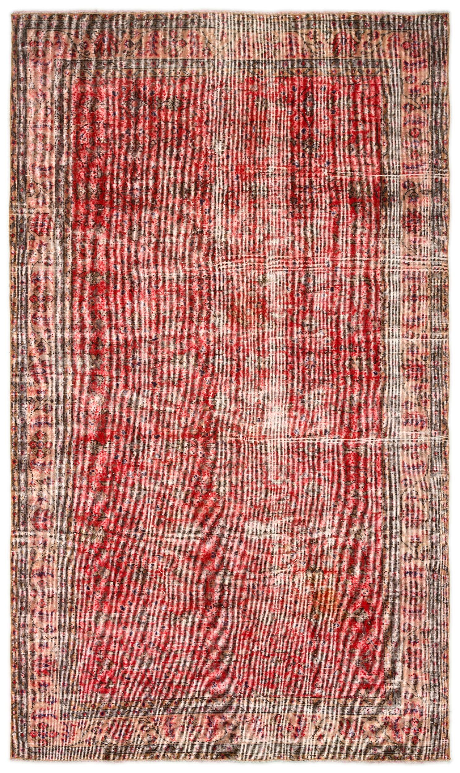 Slemiva - Vintage Distressed Rug - 5'4 X 8'7