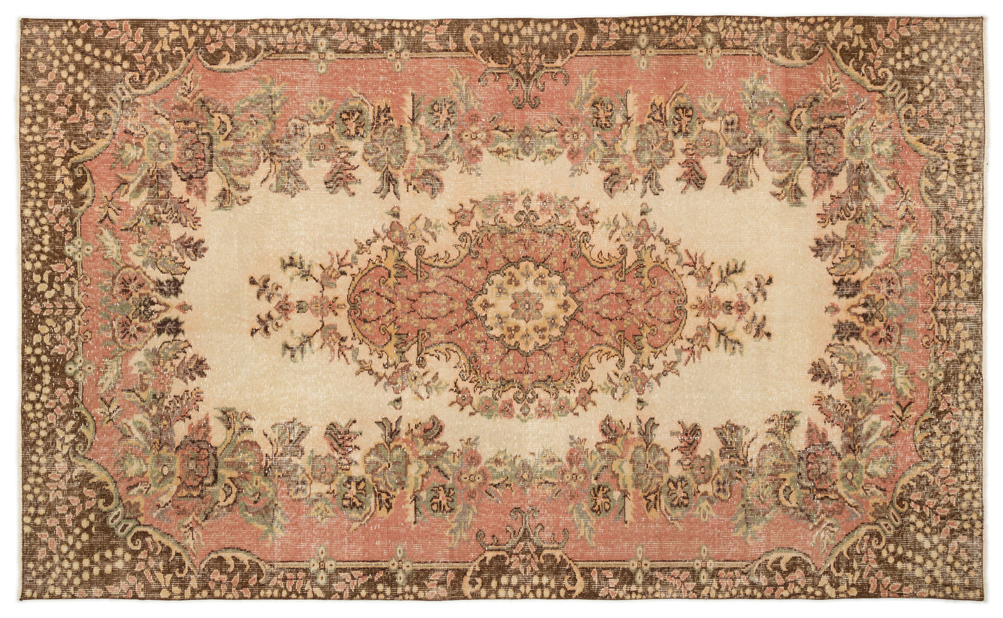 Sesara - Vintage Medallion Rug - 5'6 X 9'3