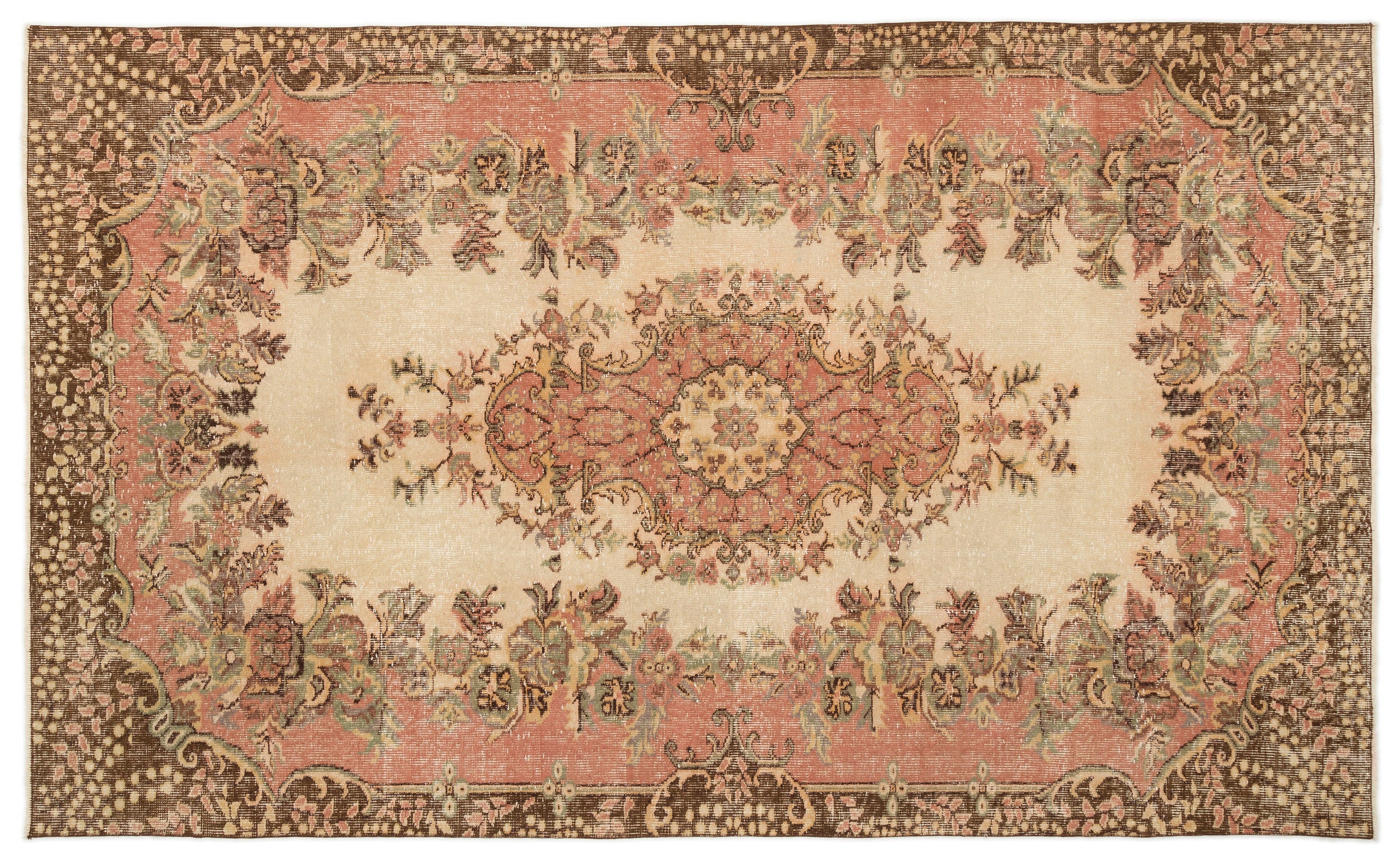 Sesara - Vintage Medallion Rug - 5'6 X 9'3