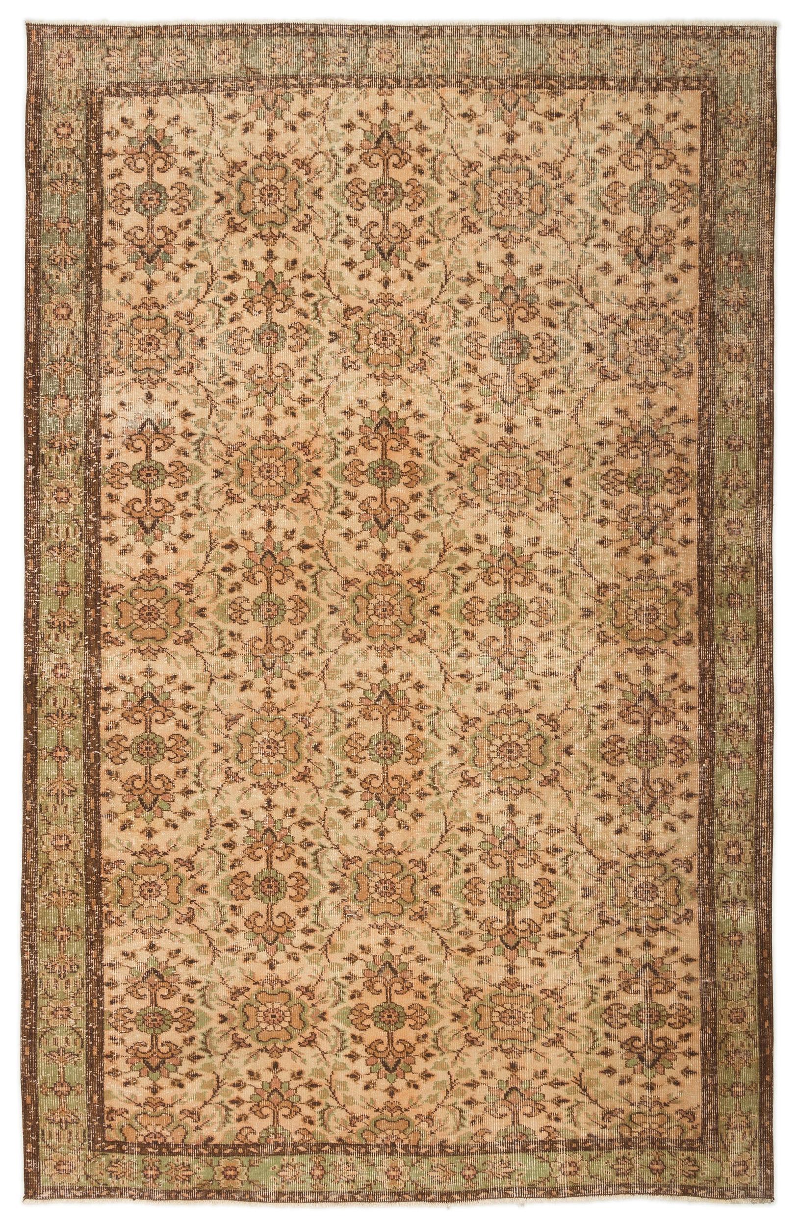 Gisuyn - Vintage Floral Rug - 5'8 X 8'7