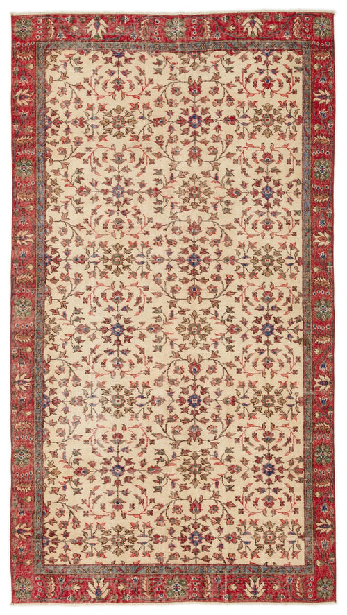 Load image 1 in gallery view. Vezior - Vintage Floral Rug - 4'10 X 8'8