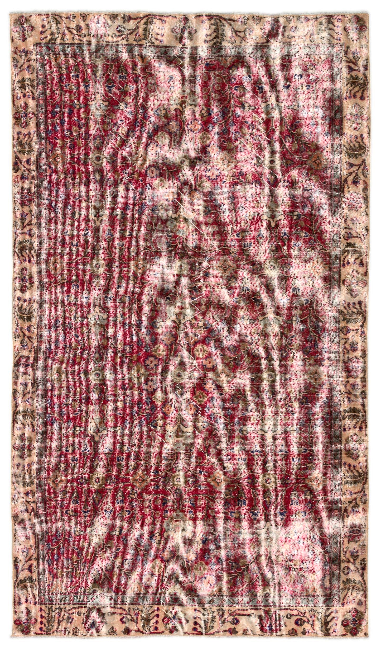 Cedula - Vintage Floral Rug - 4'11 X 8'7