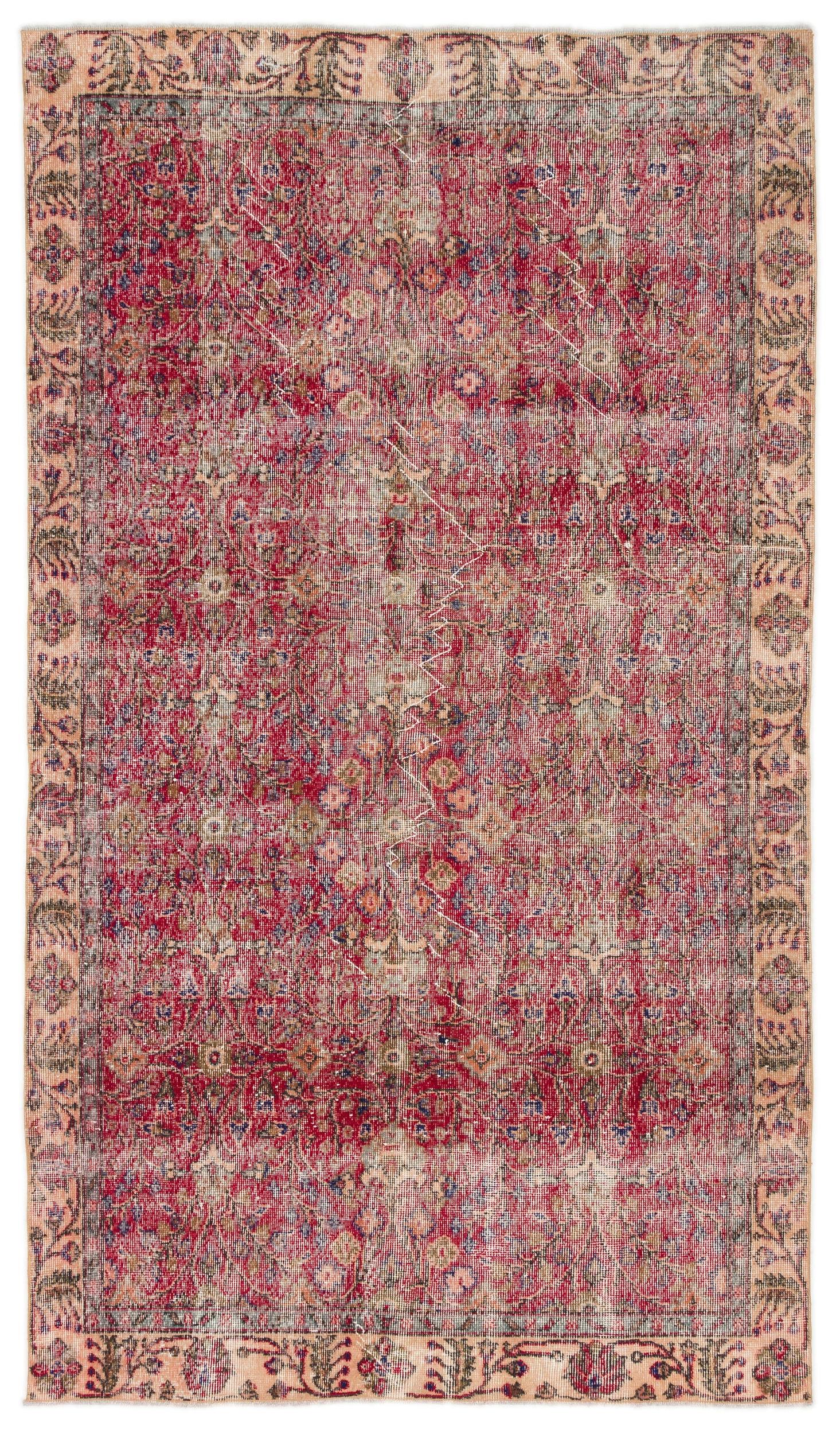 Cedula - Vintage Floral Rug - 4'11 X 8'7