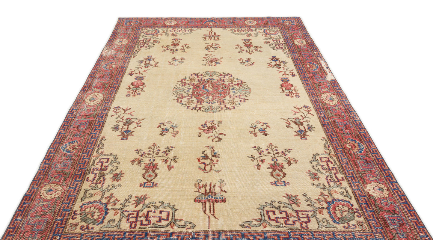 Dreguna - Vintage Medallion Rug - 6'5 X 9'9