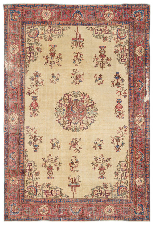 Load image 1 in gallery view. Dreguna - Vintage Medallion Rug - 6'5 X 9'9