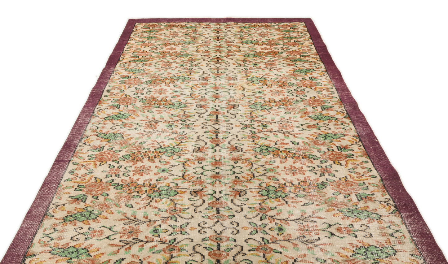 Frebina - Vintage Floral Rug - 5'11 X 9'7