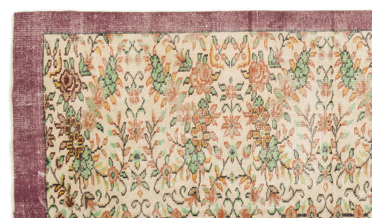 Frebina - Vintage Floral Rug - 5'11 X 9'7