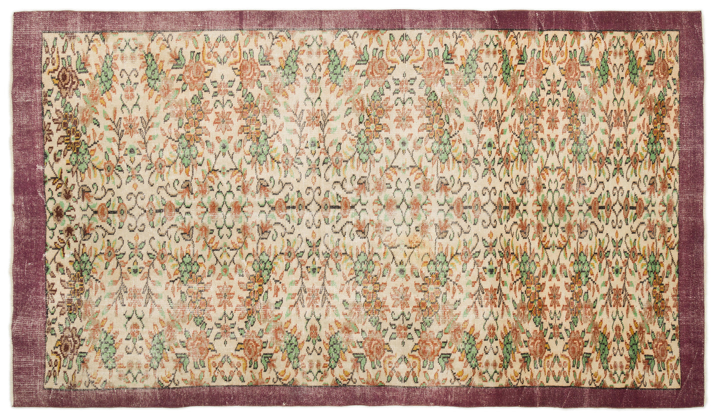 Frebina - Vintage Floral Rug - 5'11 X 9'7