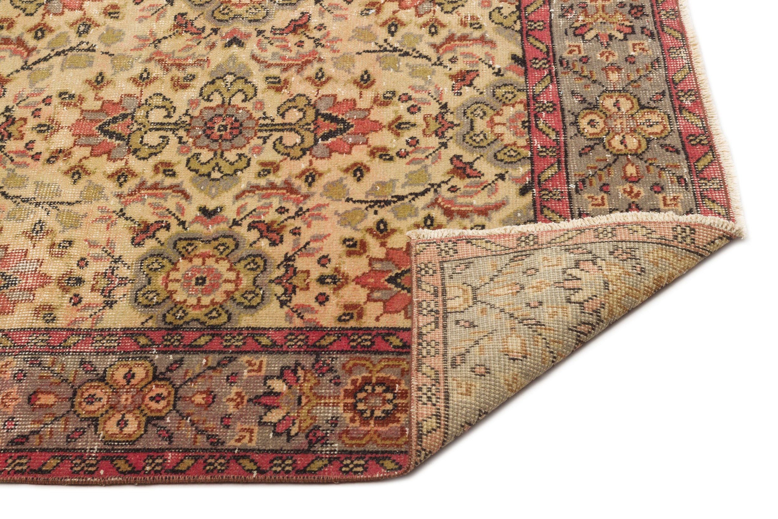 Glema - Vintage Floral Rug - 5'4 X 9'6