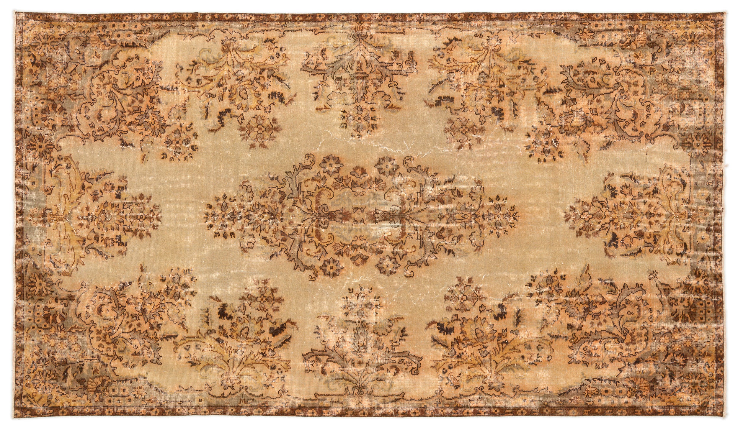 Zauneel - Vintage Medallion Rug - 5'10 X 9'10