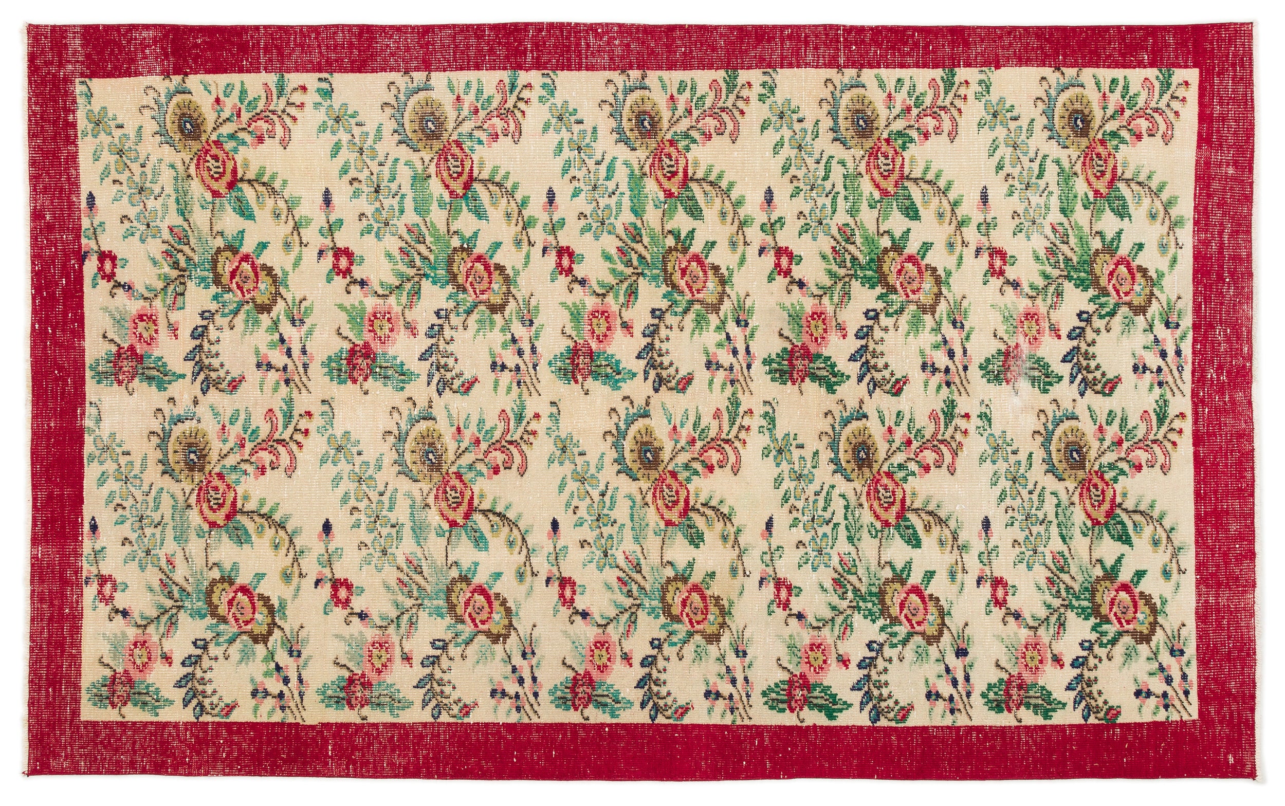 Stofiis - Vintage Floral Rug - 5'8 X 8'8