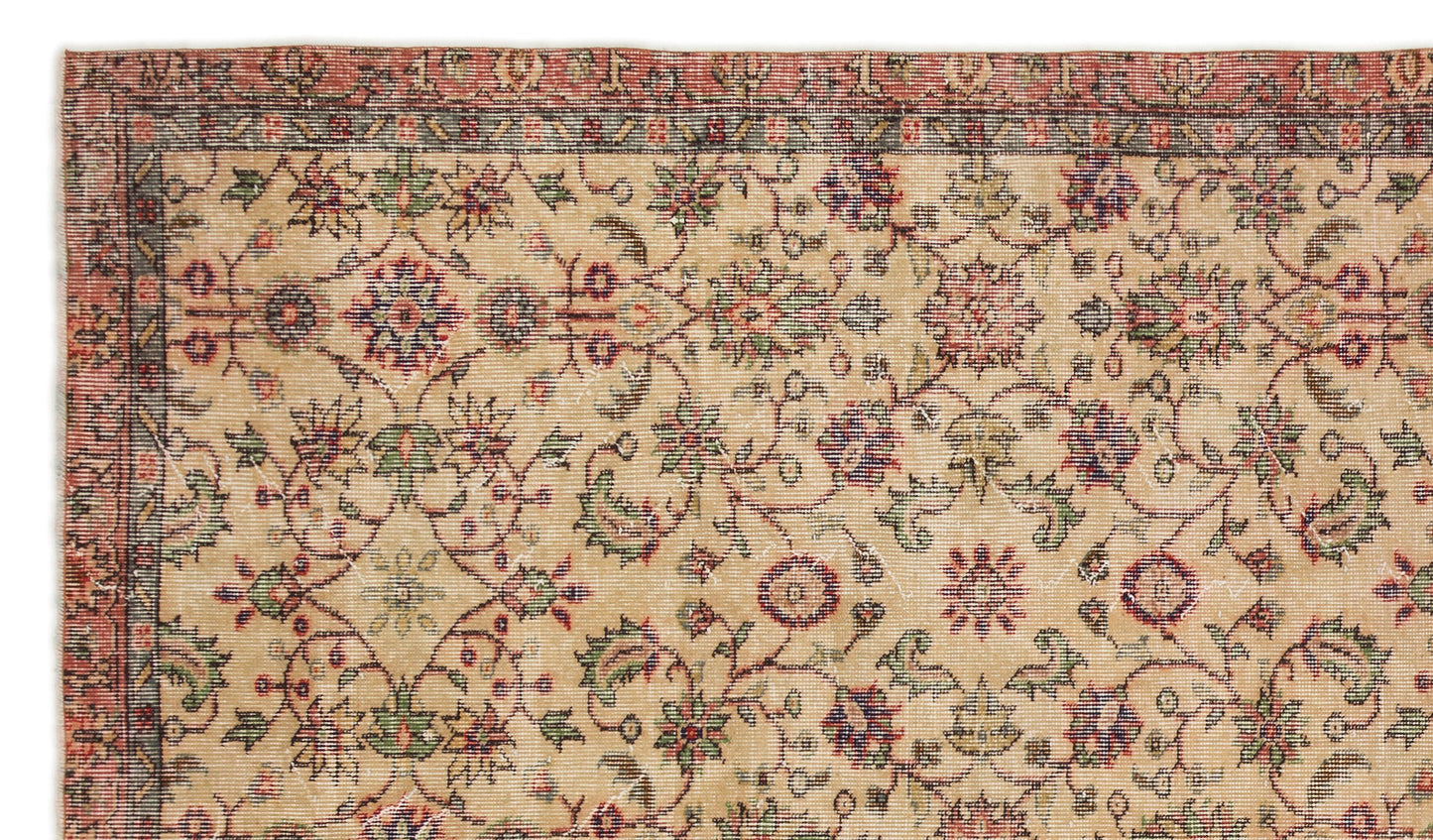 Trosiya - Vintage Floral Rug - 5'5 X 9'6