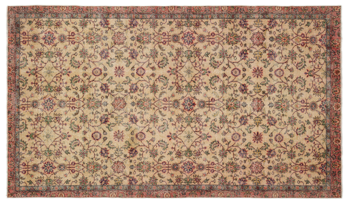 Trosiya - Vintage Floral Rug - 5'5 X 9'6