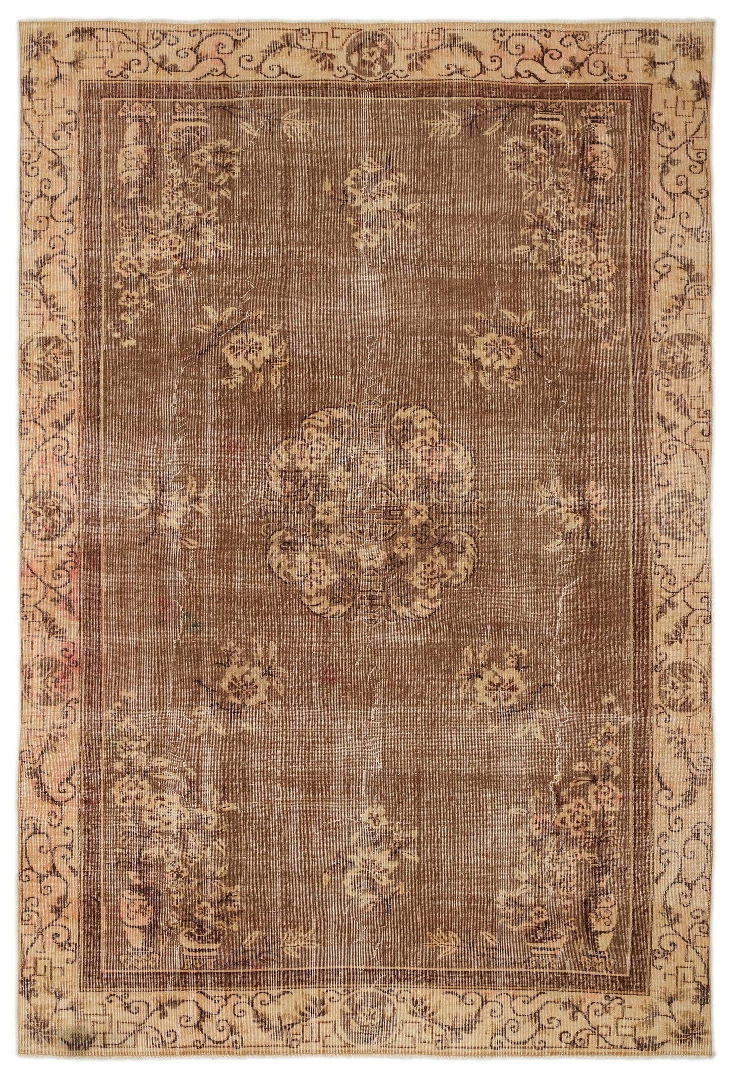 Trafaa - Vintage Medallion Rug - 6'4 X 9'8