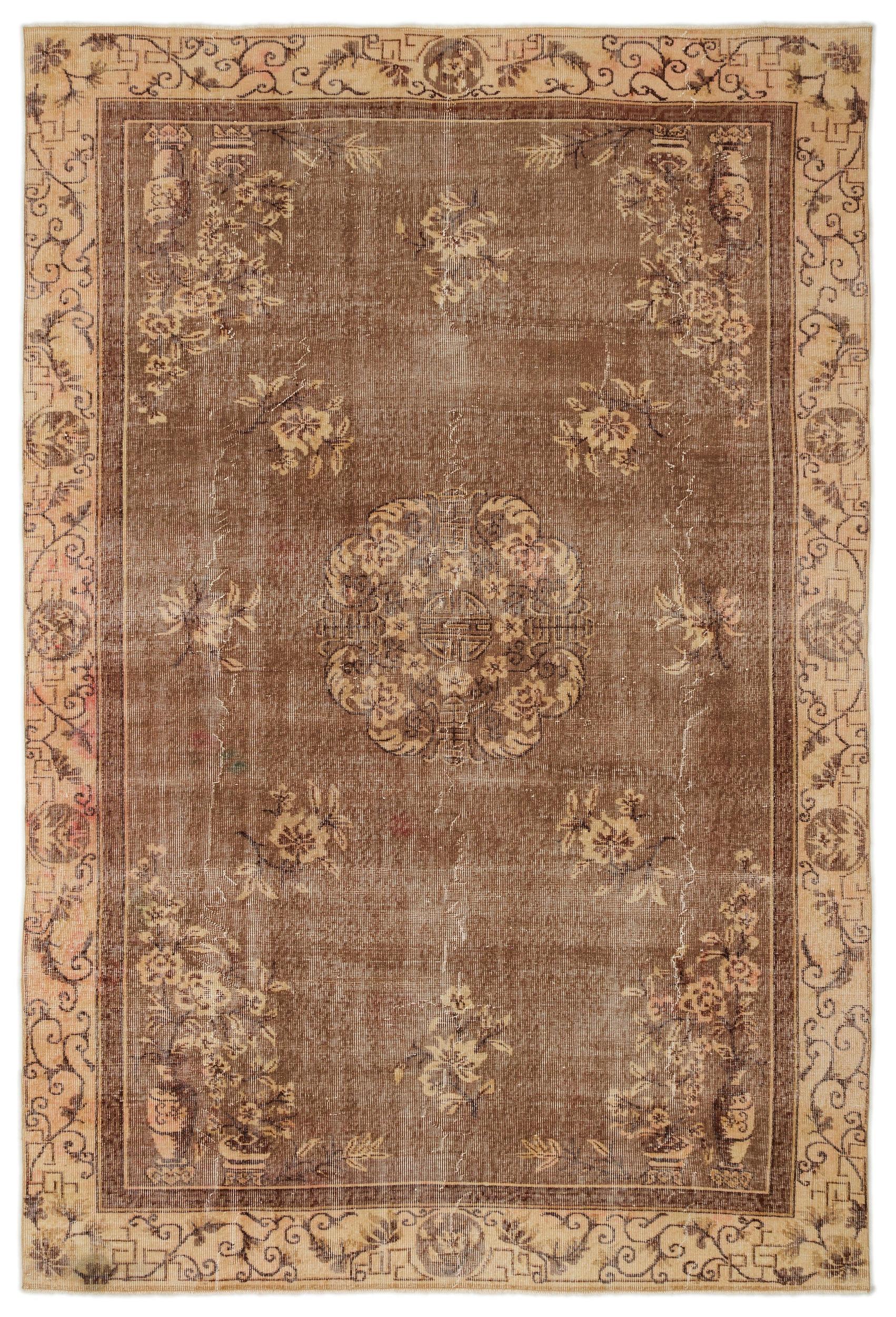 Trafaa - Vintage Medallion Rug - 6'4 X 9'8