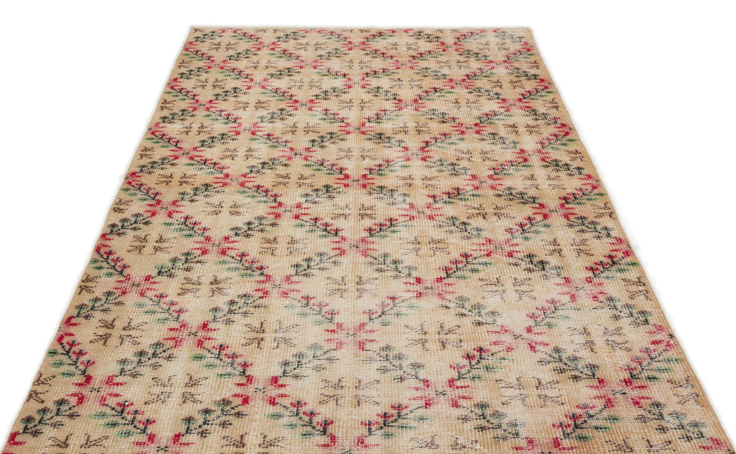 Legeas - Vintage Floral Rug - 4'10 X 7'5