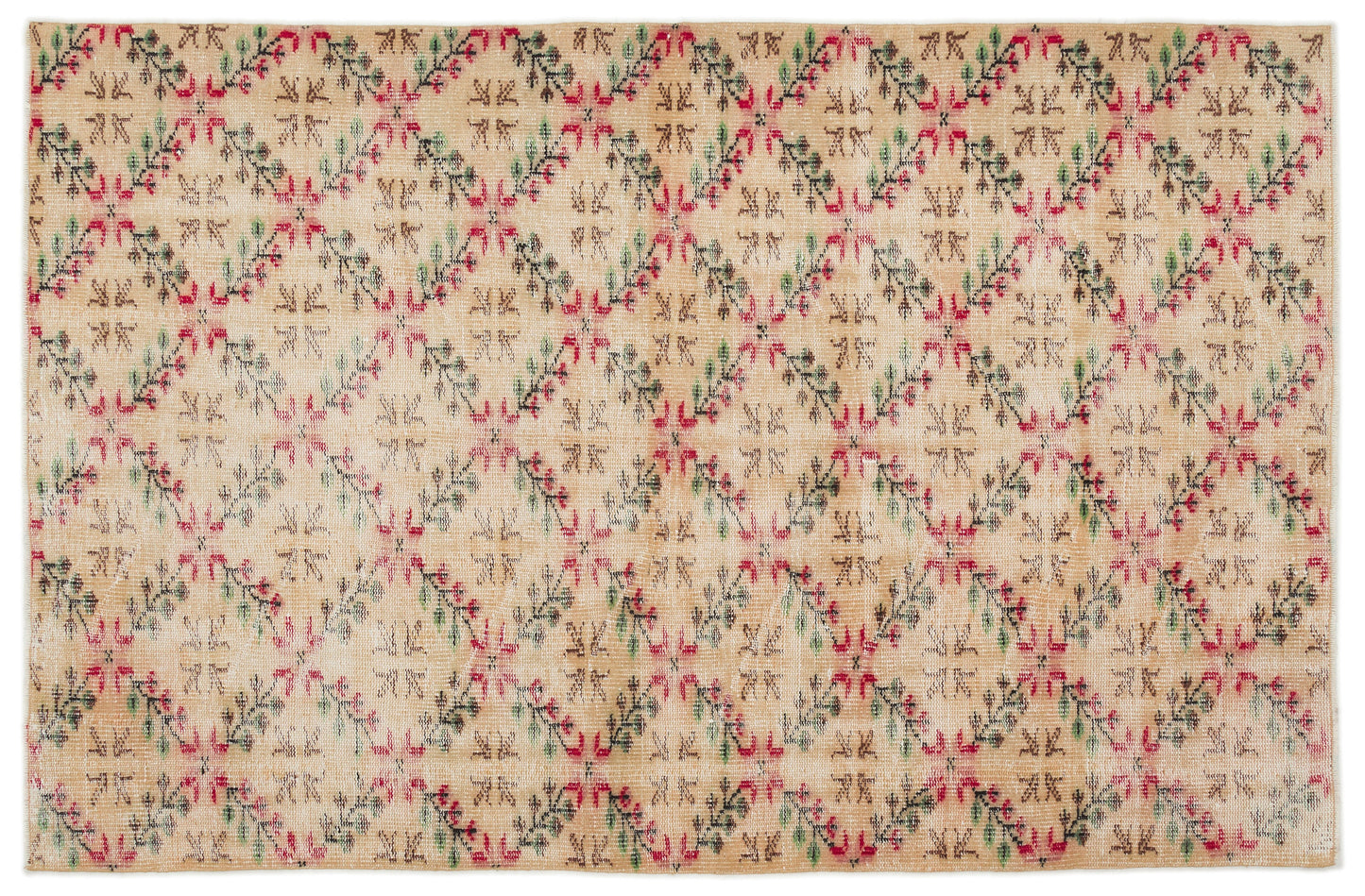 Legeas - Vintage Floral Rug - 4'10 X 7'5