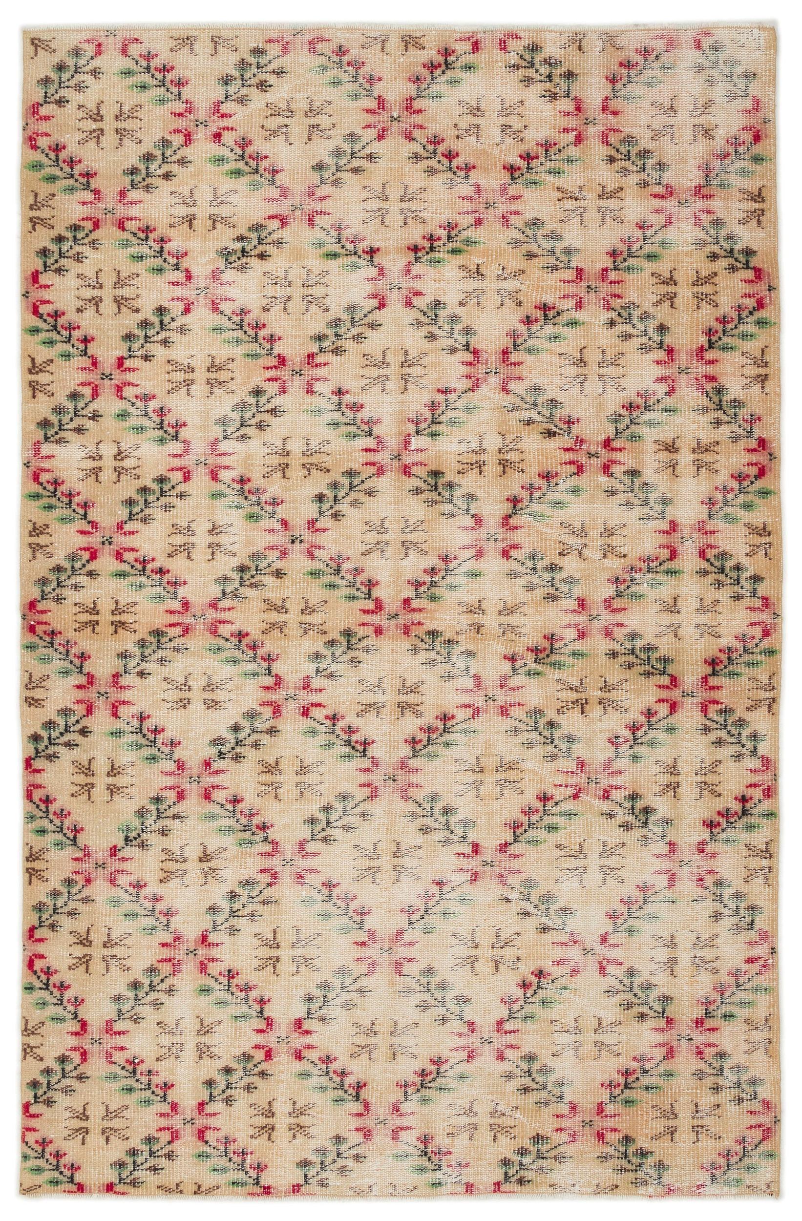 Legeas - Vintage Floral Rug - 4'10 X 7'5