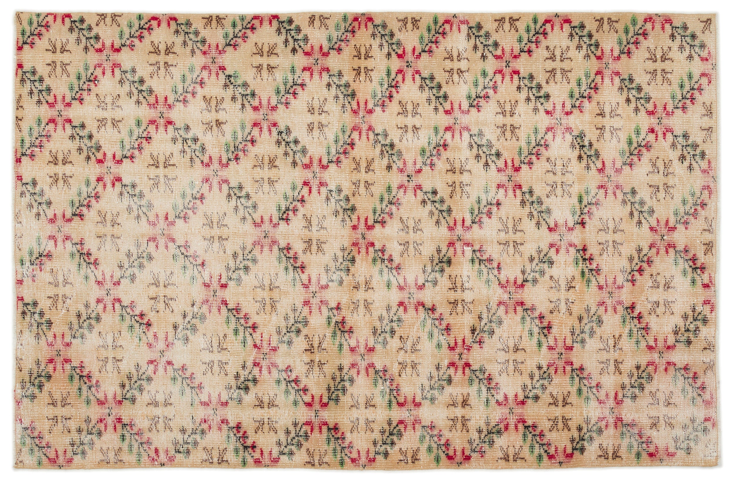 Legeas - Vintage Floral Rug - 4'10 X 7'5