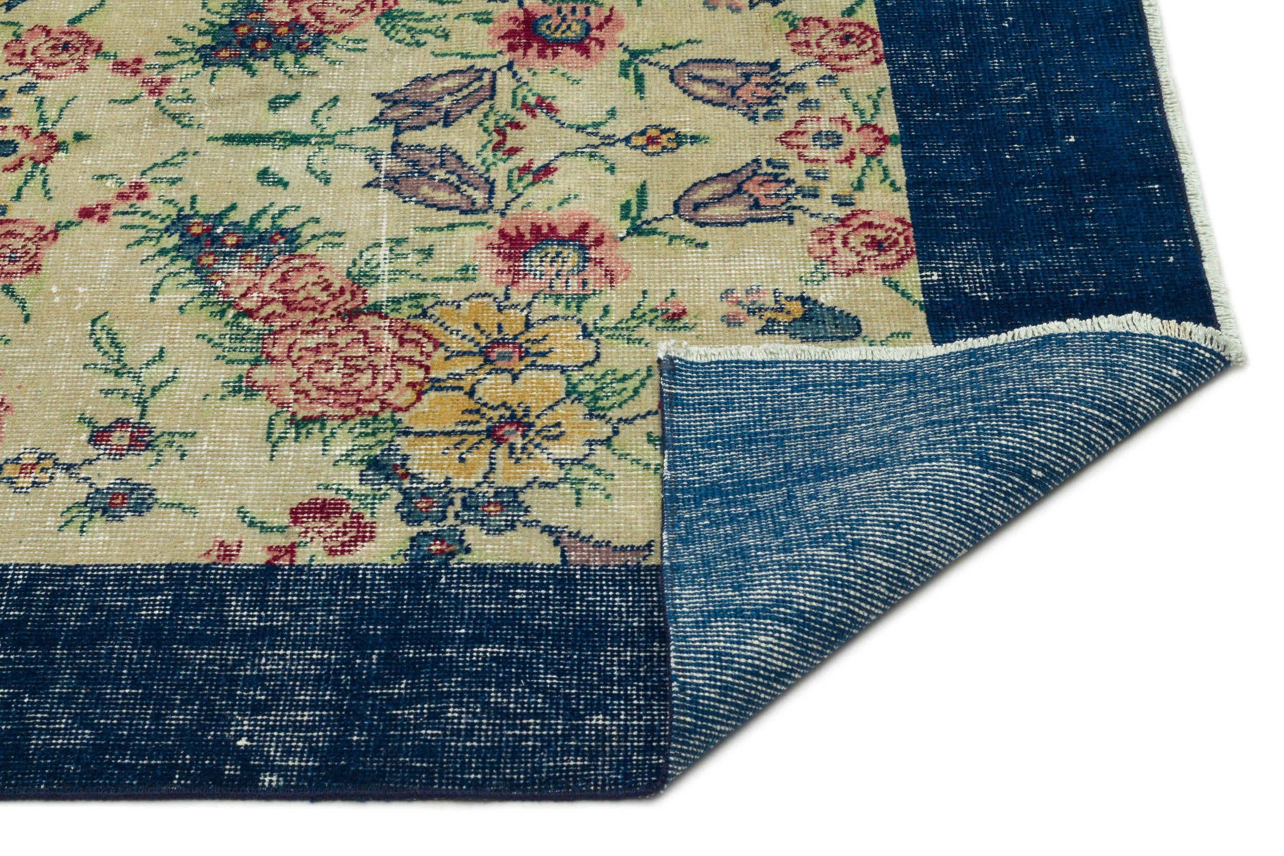 Glerois - Vintage Floral Rug - 6'2 X 9'9