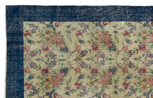 Load image 1 in gallery view. Glerois - Vintage Floral Rug - 6'2 X 9'9